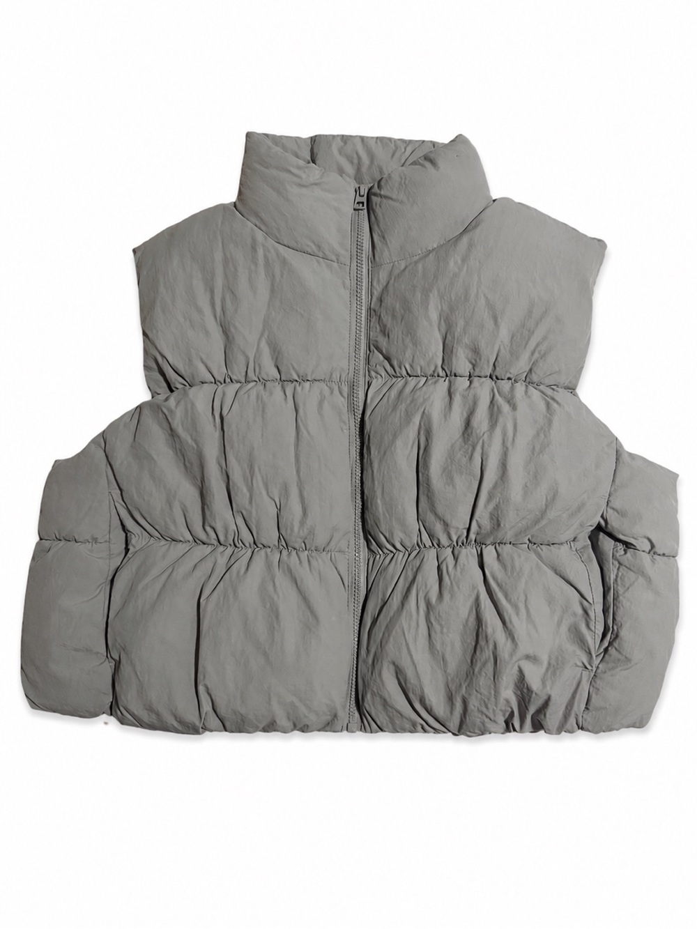H&M gray puffer vest in a L